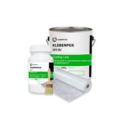 Kit de reparación de tuberías de PVC y metálicas con resina epoxi y fibra de vidrio