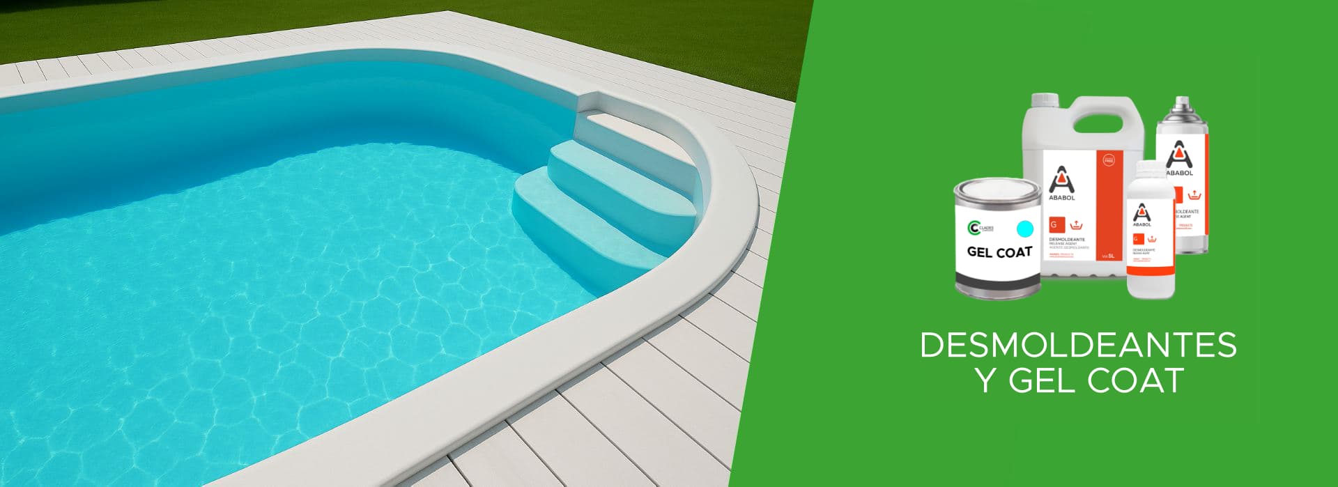 Desmoldeantes Ababol para piscinas